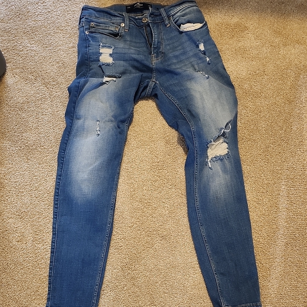 Hollister Distressed Blue Jeans